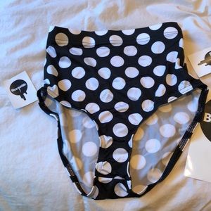 New black milk polka dot bottoms xs